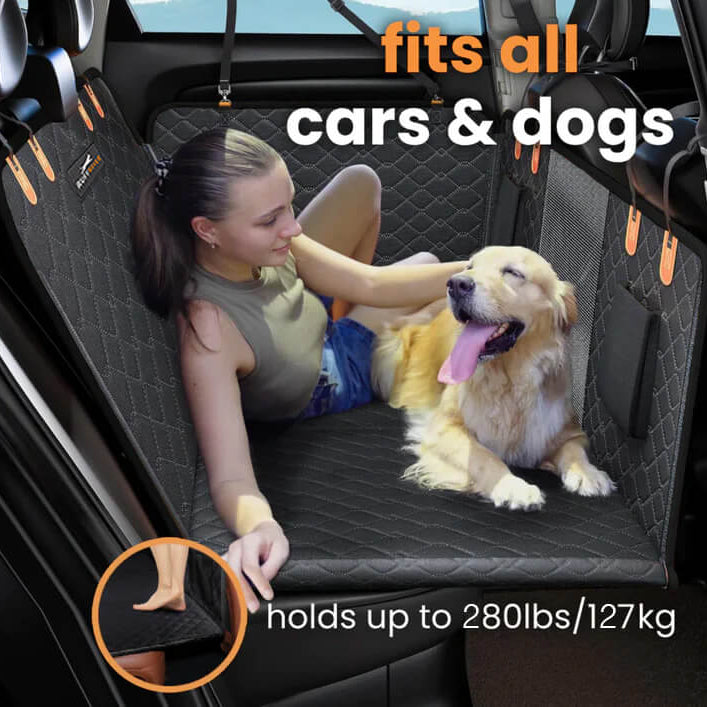 Hard Bottom Dog Car Seat Protector 2.0